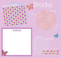 Pink Butterfly Games Writing Board