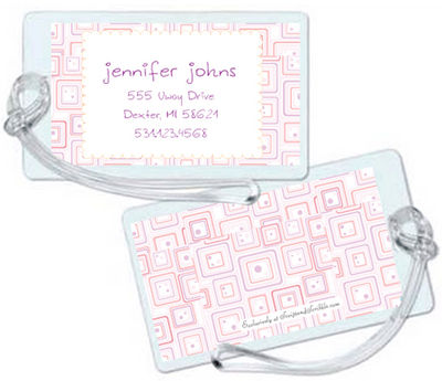 Abstract Lavender Luggage Tag