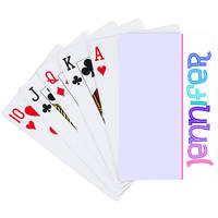Letters Lavender Playing Cards