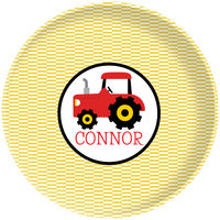Red Tractor Plate