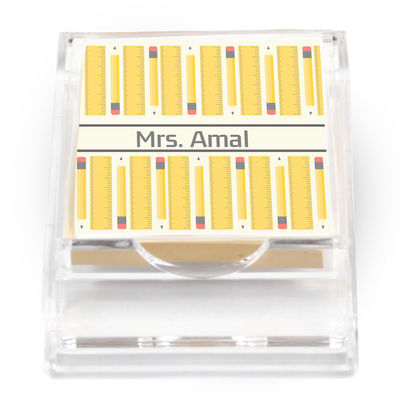 Pencil and Ruler Sticky Note Holder