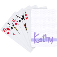 Faded Dots Lavender Playing Cards