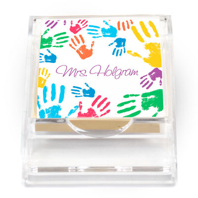 Colorful Hands Sticky Note Holder