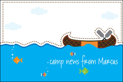 Camp Canoe Postcard
