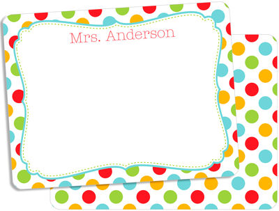 Dots and Frames Note Card