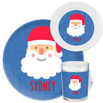 Happy Santa Blue Acrylic Mug